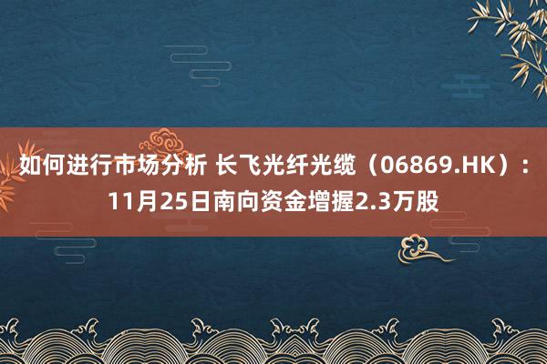 如何进行市场分析 长飞光纤光缆（06869.HK）：11月25日南向资金增握2.3万股