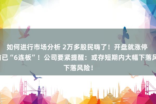 如何进行市场分析 2万多股民嗨了！开盘就涨停 此前已“6连板”！公司要紧提醒：或存短期内大幅下落风险！