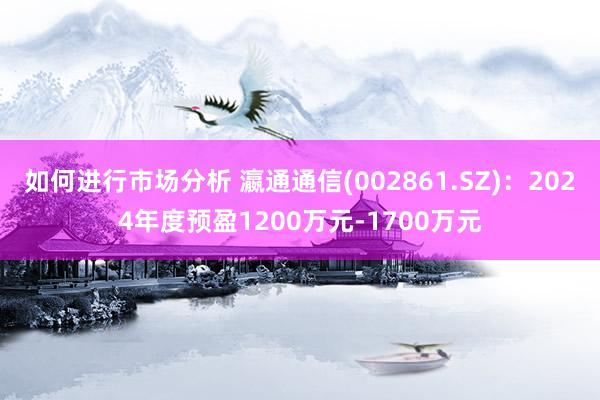 如何进行市场分析 瀛通通信(002861.SZ)：2024年度预盈1200万元-1700万元