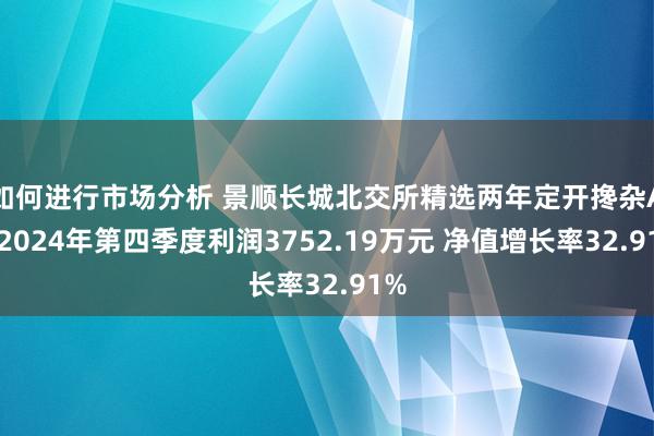 如何进行市场分析 景顺长城北交所精选两年定开搀杂A：2024年第四季度利润3752.19万元 净值增长率32.91%